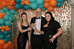 Mia Bolton-Gill, with Ivor and Emma Bolton from the Real Health Store on Stone Row Coleraine at The Causeway Chamber of Commerce CC&G People Awards 2024 in partnership with Go Succeed (NI Business Support) held at the Lodge Hotel.