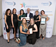 CSR Team of the Year sponsored by Hutchinson and presented by Nicola Purvis to the Winner – Turley Legal at the Causeway Chamber of Commerce CC&G People Awards 2024 in partnership with Go Succeed (NI Business Support) held at the Lodge Hotel.     19 Chamber Awards Winners