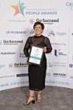 Joanne McKirgan of Europa Foods with her award at The Causeway Chamber of Commerce CC&G People Awards 2024 in partnership with Go Succeed (NI Business Support) held at the Lodge Hotel.