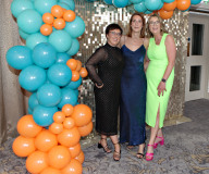 Joanne McKirgan, Karen Sweeney and Annette Deighan at The Causeway Chamber of Commerce CC&G People Awards 2024 in partnership with Go Succeed (NI Business Support) held at the Lodge Hotel.