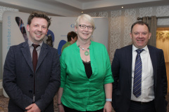 Alan McIlreavy of McAfee Properties with Alison Wallace of IDS Accounting and Dan Henry of Bensons at the Causeway Chamber of Commerce Presidents Lunch held at the Lodge Hotel.       06 Presidents Lunch