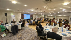 Causeway Chamber of Commerce President Anne-Maire McGoldrick welcoming guests to the President's Lunch held at the Lodge Hotel, Coleraine.     30 Presidents Lunch