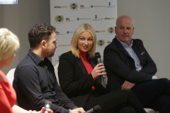 Arlene McConaghie of Riada Resources speaking at the Causeway Chamber of Commerce's  conference on Skills, Scaling and Social Values held at the Marine Hotel In Ballycastle.