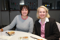 Louise McClelland and Wanda Donnan of the Jet Centre, Coleraine attending the Causeway Chamber of Commerce's  conference on Skills, Scaling and Social Values held at the Marine Hotel In Ballycastle.