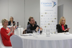 Guests at the Causeway Chamber of Commerce's  conference on Skills, Scaling and Social Values held at the Marine Hotel In Ballycastle.