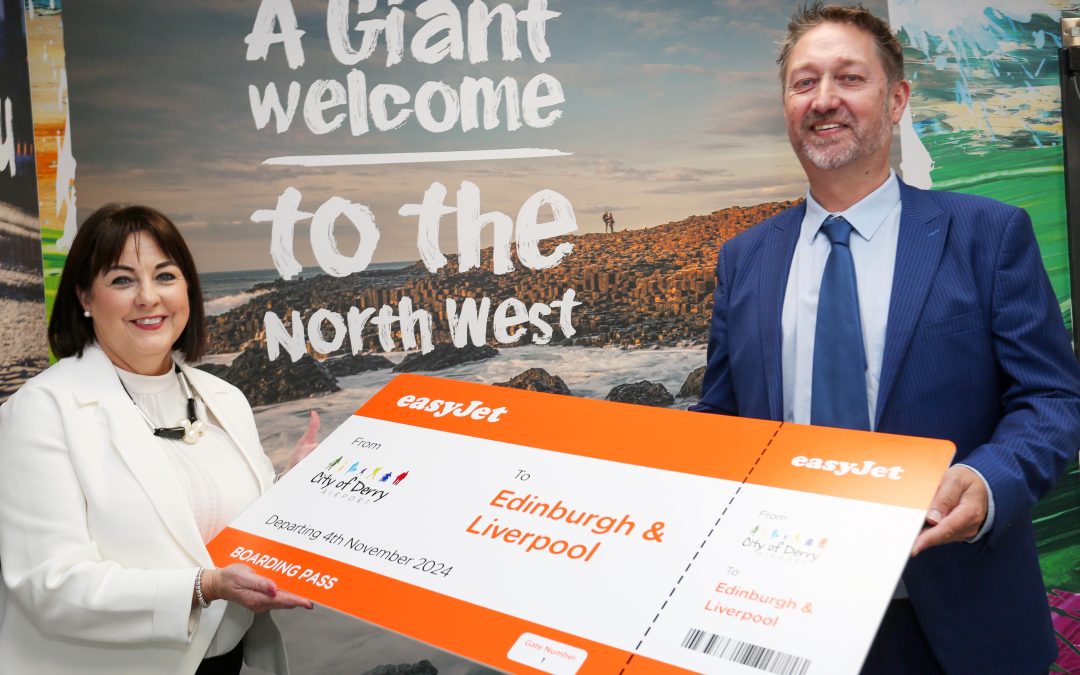 easyJet to launch operations from City of Derry Airport for the first time with new routes to Edinburgh and Liverpool